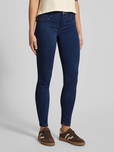 ONLY Jeansy o kroju skinny fit z mieszanki wiskozy model ‘Rain’  Ciemnoniebieski 4