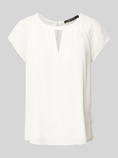 comma Bluse mit Kappärmeln Offwhite 2