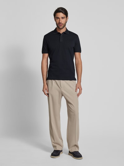 Emporio Armani Poloshirt mit Label-Stitching Marine 1