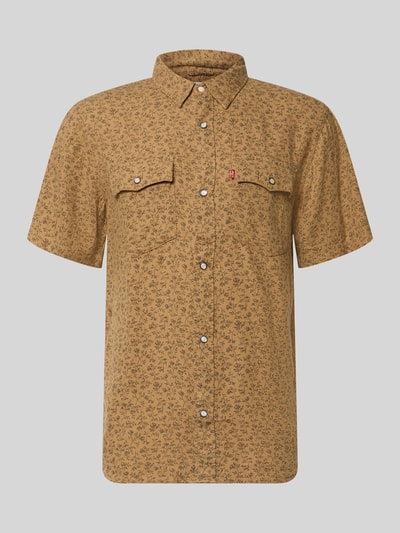 Levi's® koszula casualowa o kroju relaxed fit z mieszanka lnu i wiskozy model 'WESTERN' Beżowy 2