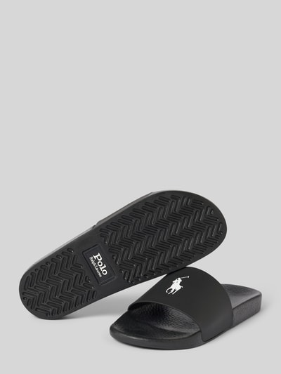 Polo Ralph Lauren Slides mit Label-Detail Black 4