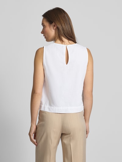 Neo Noir Top bluzkowy z okrągłym dekoltem model ‘Svetlana’ Biały 5