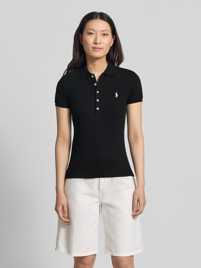 Polo Ralph Lauren Regular Fit Poloshirt aus Baumwoll-Mix Modell 'JULIE' BLACK 4