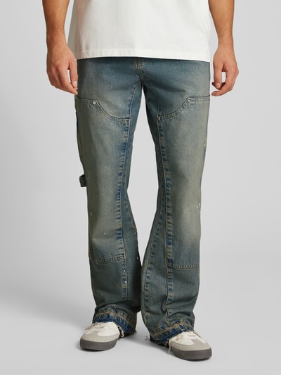 EIGHTYFIVE Flared Jeans mit französischen Eingrifftaschen Jeansblau 4