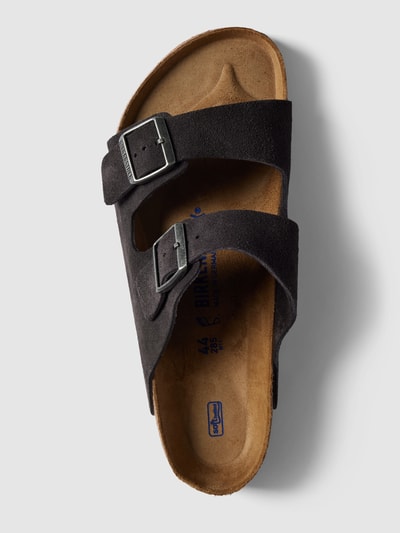 Birkenstock Slides mit Dornschließe Modell 'Arizona' Hellgrau 3