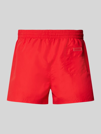 Guess Badehose mit elastischem Bund Rot 3