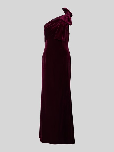 Adrianna Papell One-Shoulder-Abendkleid mit Schleifen-Applikation Bordeaux 2