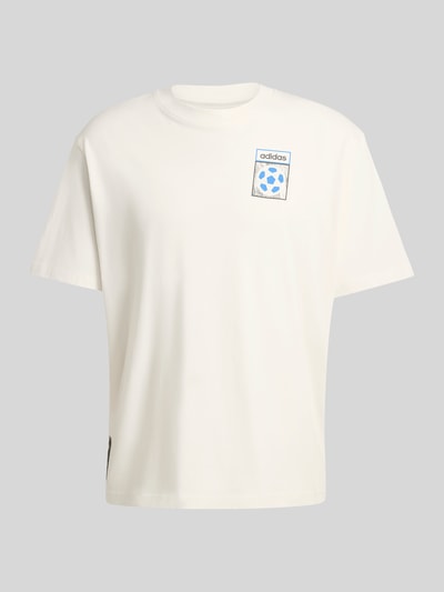 adidas Originals T-Shirt mit Rücken Print aus reiner Baumwolle Offwhite 2