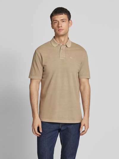 ARMANI EXCHANGE Poloshirt mit kurzer Knopfleiste Beige 4