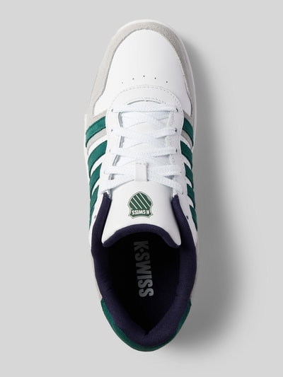 K-SWISS Ledersneaker mit Logo-Print Modell 'Court Palisades' Weiss 3