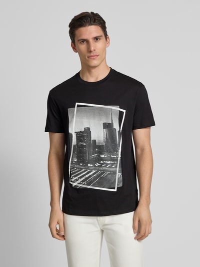 ARMANI EXCHANGE T-shirt met motiefprint Zwart - 4