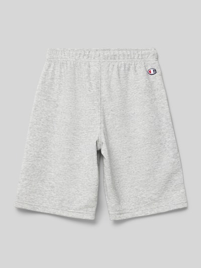 CHAMPION Sweatshorts mit Logo-Stitching Mittelgrau Melange 3