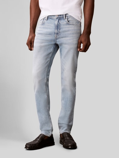 Calvin Klein Jeans Tapered Fit Jeans aus reiner Baumwolle Hellblau 4
