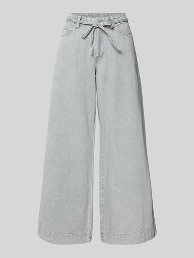 Produktfoto, Regular Fit Wide Leg Jeans aus reiner Baumwolle Modell 'AISA' von Vero Moda in heller Denim-Optik, 5-Pocket-Design, Twill Materialverarbeitung