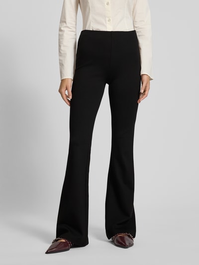 Review Flared Leggings mit elastischem Bund Black 4