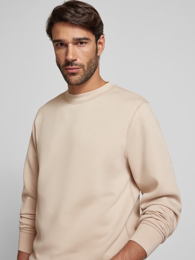 Casual Friday Sweatshirt mit gerippten Abschlüssen Modell 'Sebastian' Stein 3