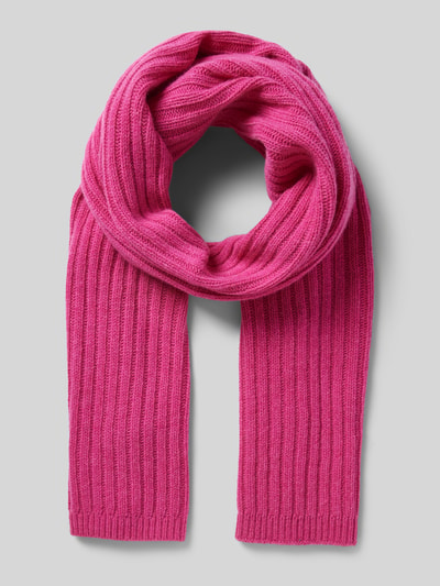 Roeckl Wollschal mit Label-Patch Pink 1