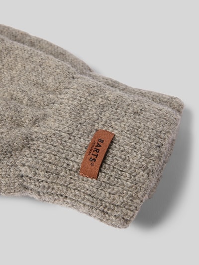 Barts Handschuhe mit Label-Detail Modell 'HAAKON' Mittelgrau 2