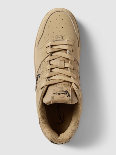 KARL KANI Sneakers met labelstitching Beige - 4