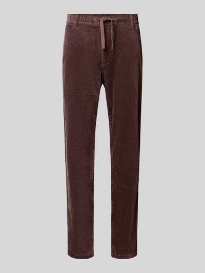 s.Oliver RED LABEL Regular Fit Cordhose mit Tunnelzugbund Schoko 2