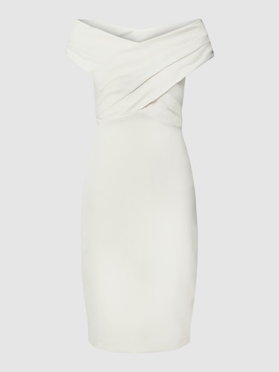 Lauren Ralph Lauren Cocktailkleid in Wickel-Optik Modell 'IRENE' Offwhite 2