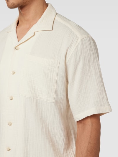 JAKE*S STUDIO MEN Koszula casualowa o kroju oversized z drobnym, fakturowanym wzorem Biały 3