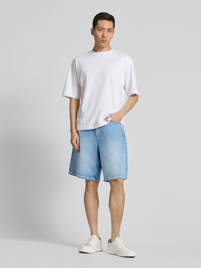 Les Deux Baggy Fit Jeansshorts im 5-Pocket-Design Modell 'Ryder' Hellblau 1