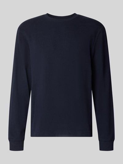 BOSS Orange Regular Fit Langarmshirt aus Baumwoll-Mix Modell 'WE-TEMPEST' Marine 1
