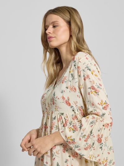 Only Figurumspielendes Tunikakleid aus Viskose Modell 'VICKEY' Ecru 3