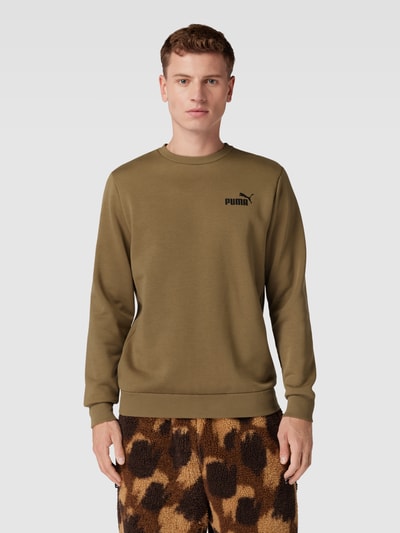 PUMA PERFORMANCE Sweatshirt mit Label-Print Mittelbraun 4