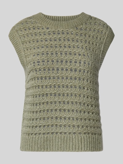 Marc O'Polo Denim Regular Fit Pullunder aus Schurwoll-Mix Khaki 2