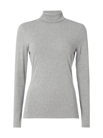 Montego Longsleeve mit Rollkragen Silber Melange 1