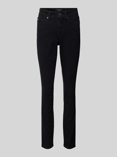 Cambio Jeansy barwione o kroju skinny fit z dodatkiem streczu model ‘PARLA’ Czarny 2