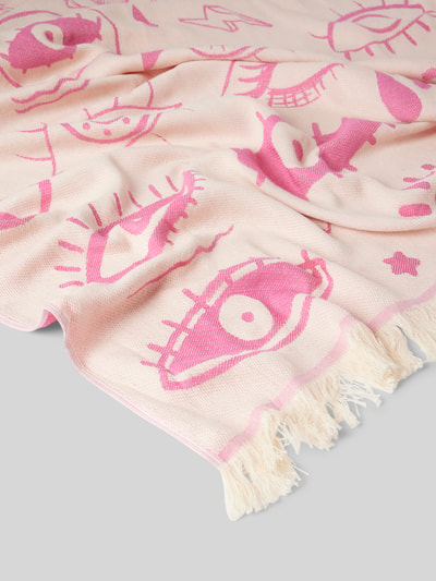 SUN OF A BEACH Strandtuch mit Fransen Modell 'Tinos' Pink 3