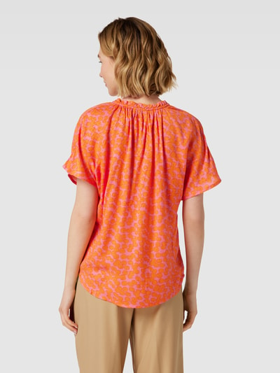 Fransa Bluse mit Allover-Muster Modell 'Nemma' Orange 5