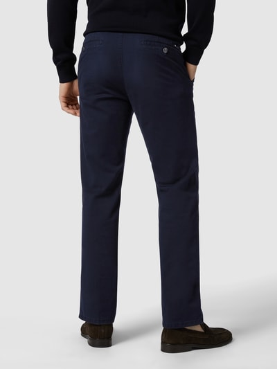 Meyer Chino met stretch, model 'Roma' Marineblauw - 5