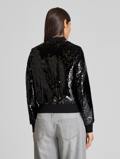 Original Bombers Bomberjack met pailletten en ritssluiting Zwart - 5