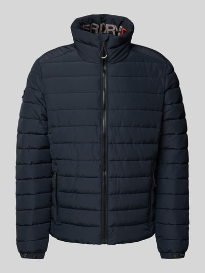 Superdry Gewatteerd jack met opstaande kraag, model 'Fuji' Donkerblauw - 2