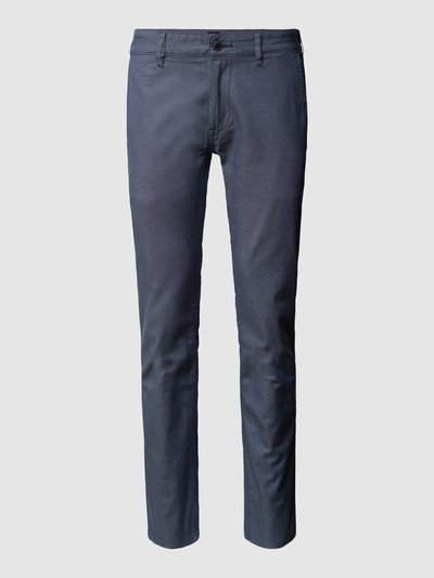 BOSS Orange Slim fit chino met stretch, model 'Schino-Slim' Blauw gemêleerd - 2