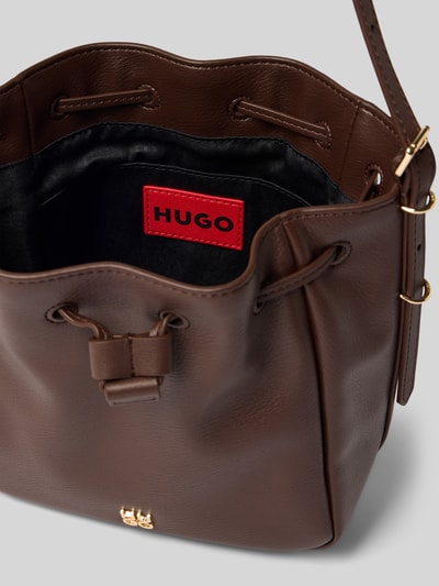 Produktfoto, Tasche mit Label-Applikation Modell NEEKO von HUGO, imitacja skóry, tunel, główna przegroda, przegródka, sztuczna skóra