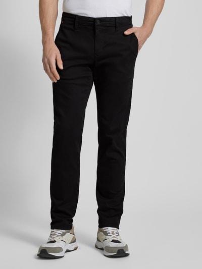 MAC Straight Leg Jeans mit Label-Applikation Modell 'Lennox' Black 4