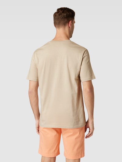 Marc O'Polo T-Shirt mit Label-Print Beige 5