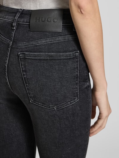 HUGO Skinny Fit Jeans mit 5-Pocket-Design Modell 'Girali' Anthrazit 3