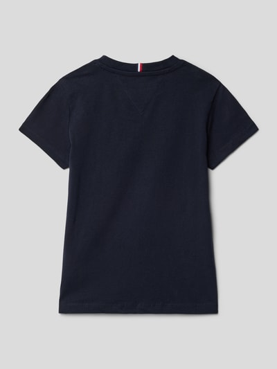 Tommy Hilfiger Kids T-shirt met borstzak, model 'ESSENTIAL' Marineblauw - 3