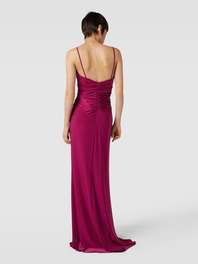 TROYDEN COLLECTION Maxi-jurk met cut-outs Fuchsia - 5