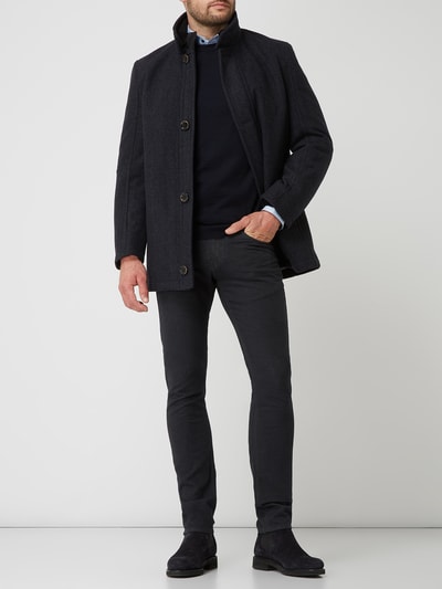 Baldessarini Slim fit broek met stretch, model 'John' Antraciet - 1