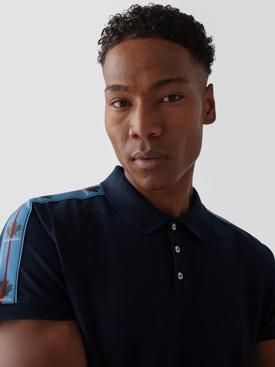 Dsquared2 Poloshirt mit Galonstreifen Marineblau 6