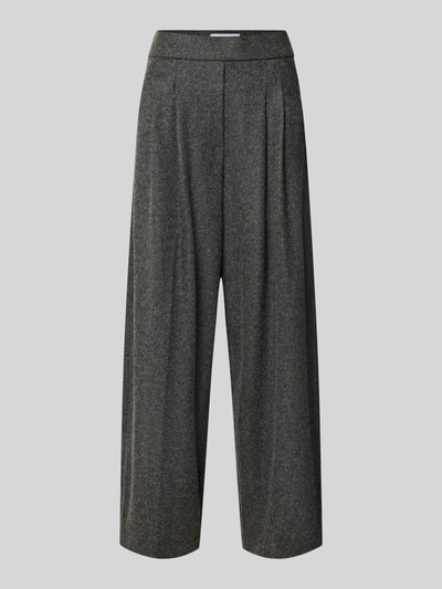 Raffaello Rossi Wide Leg Weite Hose mit Woll-Anteil Modell 'MAYLA 6/8' Dunkelgrau 1
