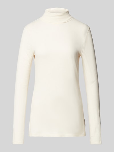 Marc O'Polo Denim Longsleeve mit Rollkragen Offwhite 1