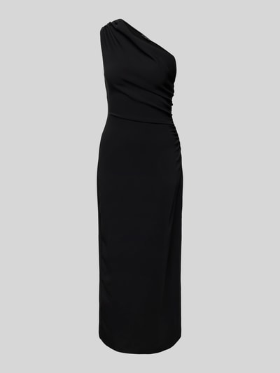 Mango Off-Shoulder-Kleid in unifarbenem Design Modell 'NATY' Black 2